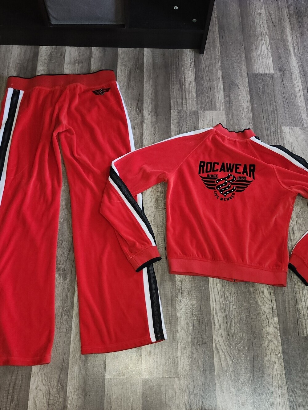 Vintage Rocawear Velour Track Set